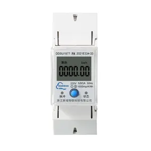 4G and Bluetooth Guideway Prepaid Electricity Smart kwh Power Meter Read Single Phase for Rental Apartment