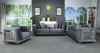 Modernes Goldenes Sofa Günstiges Samt-Sofa Wohnzimmermöbel für Wohnzimmer Hotel Villa