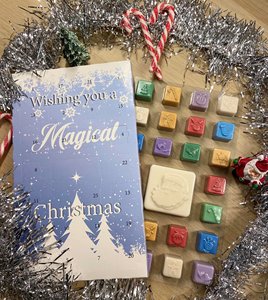 Tùy Chỉnh Sang Trọng Trắng/Bạc/Vàng Lá Advent Lịch Cho Giáng Sinh Đếm Ngược Hộp Cho Đồ Trang Sức Sáp Tan Chảy Quà Tặng Dập Nổi - Product Image 2