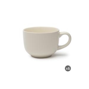 Set di 6 Tazze in Ceramica Excelsa Bianche 52 Cl Formato Jumbo - Product Image 3