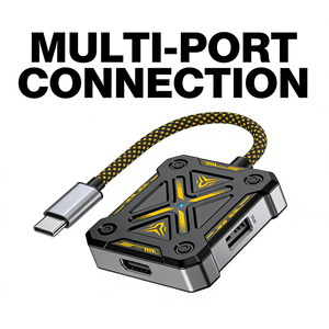 ฮับ Sarafox XT4 USB-C 4in1 แบบ Type C เป็นช่องเสียบเสียง 3.5 มม. พร้อมการชาร์จ PD100W อะแดปเตอร์ 3.0 ช่องเสียบ 3.5 มม.+Type-C+PD100W - Product Image 3