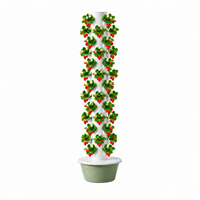Tour hydroponique NFT à 13 étages, système de culture verticale pour 52 plantes avec pompe et minuterie pour l'agriculture intérieure avancée