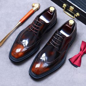 Zapatos Formales de Negocios para Hombre ASTON M.JAZZ, Estilo Británico, Suela Gruesa, Hechos a Mano, Tipo Derby, Superficie Brillante, Cierre con Cordones - Product Image 6