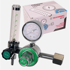 Brass & Aluminium Argon/CO2 <b>Pressure</b> <b>Regulator</b> Flowmeter Argon Gas Meter for Arc Welding - Product Image 5