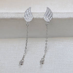 ต่างหูห้อยประดับมุกแฟชั่น Tomabei รุ่น Set-S925 เงินแท้ ลายหินอ่อนน้ำแข็งและหิมะ พร้อมต่างหูรูปตุ๊กตาหิมะ ขนาด 12.7 มม. รุ่น 5502 - Product Image 2