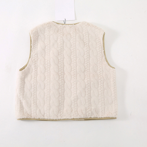 <span class=keywords><strong>Gilet</strong></span> personnalisé <span class=keywords><strong>sans</strong></span> manches à fermeture éclair pour femmes Veste courte en fausse <span class=keywords><strong>fourrure</strong></span> doublée <span class=keywords><strong>Gilet</strong></span> blanc en fausse <span class=keywords><strong>fourrure</strong></span> - Product Image 2