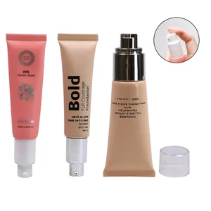 30Ml 50Ml 60Ml Op Maat Gemaakte Plastic Tubes Cosmetische Foundation Bb Zonnebrandcrème Gezichtsverzorging Oogcrème Luchtloze Pompbuis