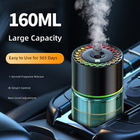 Diffuseur de parfum D3 pour voiture, petit diffuseur d'huiles essentielles, aromathérapie, diffuseur à lumière dôme étoilé, rafraîchisseur d'air pour voiture, purificateur d'air aromatique
