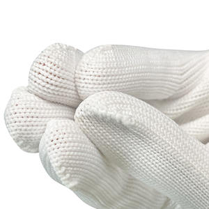 Guantes DE SEGURIDAD tejidos de algodón blanco puro Guantes de trabajo para la construcción - Product Image 5