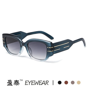 Yingtai Eyewear <b>Square</b> Frame <b>Sunglasses</b> UV400 PC Women's Fashion Street Style - Product Image 3