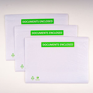Sobres de etiquetas de envío autoadhesivas impermeables personalizadas, lista de embalaje, bolsa deslizante cerrada para facturas con cinta de fácil apertura - Product Image 2