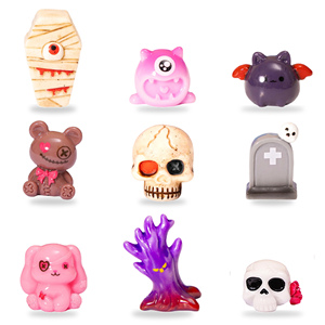 Miniaturas de Resina de Animales Góticos Románticos de Vampiro, Tendencia 2026, Estatuas Decorativas para el Hogar de Halloween, <span class=keywords><strong>Estilo</strong></span> Vintage Cremoso y Romance Oscuro - Product Image 1