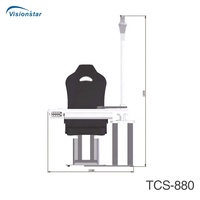 Optometry Refraction Unit TCS-880 Manufacturer Best Price Electric Ophthalmic Unit for 2 Devices
