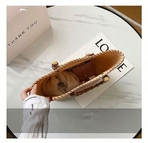 Bolso de mano de plástico estilo vintage imitación paja marina, cesta de playa para mujer, moda y viajes, novedad 2023, gran oferta - Product Image 5