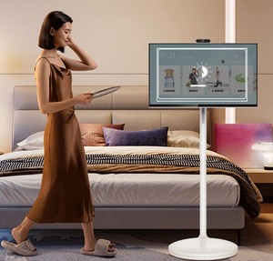 21.5 inch trắng thông minh không dây rollable <span class=keywords><strong>Android</strong></span> 1080p HD LED <span class=keywords><strong>TV</strong></span> màn hình di động di động với pin bao gồm HDTV định nghĩa - Product Image 2