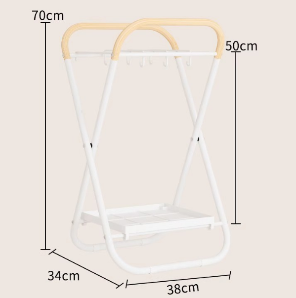 white,12 slots and 6 hangers