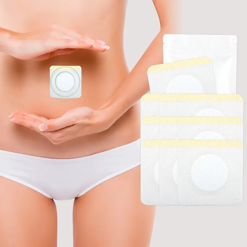 low value castor oil wraps organic pressed castor oil pack one-off belly button sticker Breathable and convenient waist trimmers