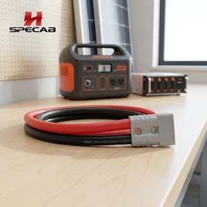 太阳能充电适配器 10AWG 6AWG 连接线，带 SB50 型插头，用于便携式太阳能发电机和电池存储电源连接 - Product Image 1