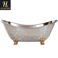 Baignoire de Luxe Italienne en Acier Inoxydable de Haute Qualité, Nouveau Produit, Créativité Artistique, Baignoire à Remous pour Hôtel, Salle de Bain, Villa