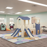 Aire de jeux intérieure pour enfants avec toboggan, ensemble de jeu combiné en plastique épaissi pour enfants, idéal pour les centres d'éducation préscolaire