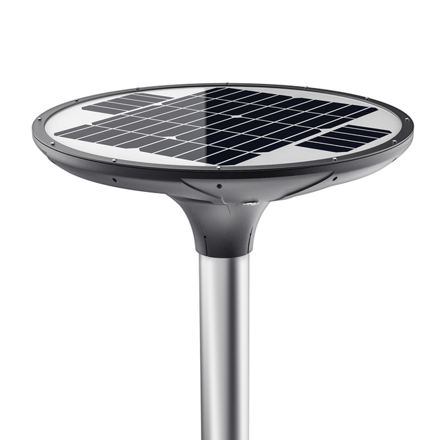 Hot Sale 120 Lumens Per Watt Round Solar LED Street Light IP66 Garden Lamp with 4G Wifi and 4MP Camera Outdoor Solar Road Lamp