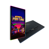 Monitor de 32 Pulgadas con Luz RGB Colorida LED, Pantalla Táctil Capacitiva Multitáctil 3M para Videojuegos