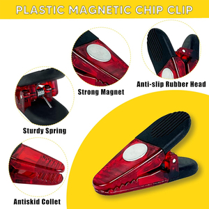 Clips magnétiques géants en plastique <span class=keywords><strong>avec</strong></span> logo personnalisé, clips crocodiles puissants, aimants de bureau et de réfrigérateur, clips à papier pour cadeaux promotionnels – Vente en gros - Product Image 4
