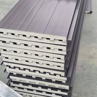 Panneaux sandwich pour toitures de bâtiments industriels, isolation en aluminium et polyuréthane, 40/50 mm, pour murs de bureaux