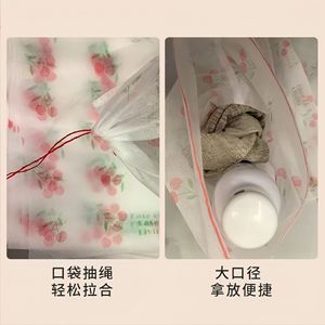 Bolsa de Almacenamiento de Zapatos de Tela No Tejida con Diseño de Flores de Cerezo, con Cordón, a Prueba de Polvo, Portátil, para Viajes - Product Image 4