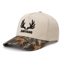 Op maat gemaakte gepersonaliseerde katoenen twill 5-delige baseballcap met verstelbare gebogen klep, geborduurd, vintage, dagelijks gebruik, unisex, OEM