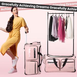 Free sample Hotsale Factory Luxury Rolling Travel Dance <b>Bag</b> <b>with</b> <b>Wheels</b>, Duffel <b>Bag</b>, <b>Luggage</b>/Garment Rack <b>Bag</b> for Customization - Product Image 3
