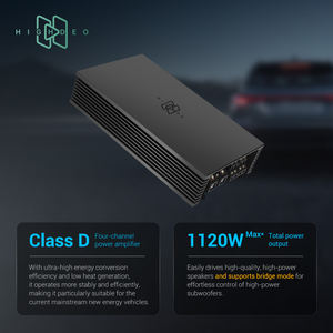 เพาเวอร์แอมป์ระดับมืออาชีพ 1120 วัตต์ 4 แชนแนล คลาส <span class=keywords><strong>D</strong></span> รุ่น HD-4.1120 สำหรับอัพเกรดระบบเครื่องเสียงรถยนต์ - Product Image 5