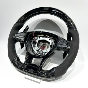 Volant de sport pour voiture en cuir et fibre de carbone forgée avec LED pour Mercedes Benz <span class=keywords><strong>AMG</strong></span> W205 W204 W203 W212 W213 CLS W222 C300 - Product Image 4