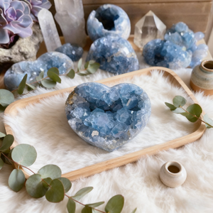 高品质天然水晶愈合石蓝色Celestine Geode簇Druzy宝石原石礼品 - Product Image 3