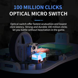 Capteur PAW3395 rechargeable personnalisé 2.4Ghz BT filaire Tri-Mode souris de jeu programmable pour PC ordinateur Gamer - Product Image 3