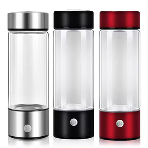 2024 Logo personalizzato Oem regalo di alta qualità nero 450Ml generatore portatile ionizzatore <span class=keywords><strong>idrogeno</strong></span> H2 ricco bicchiere di acqua filtro - Product Image 3