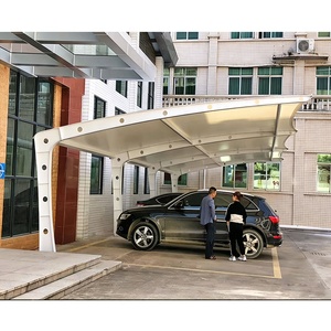 Fabricant de carports en acier galvanisé, structure en membrane PVDF, abri de stationnement extérieur personnalisé, abri de stationnement imperméable - Product Image 5
