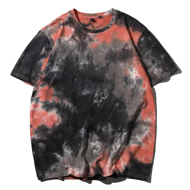 Shopping Online personalizzabile a maniche corte degli uomini e delle donne tie-dye di alta-qualità T-Shirt