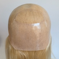 Cheveux Vierges Élégants Cheveux Humains Blonde 613 Transparente Toute Peau Fine PU Full Lace Perruque