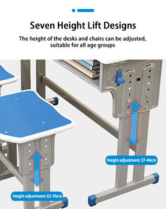 Ensemble <span class=keywords><strong>de</strong></span> chaises <span class=keywords><strong>de</strong></span> bureau modernes et durables en métal <span class=keywords><strong>pour</strong></span> les élèves du primaire et du secondaire. - Product Image 2