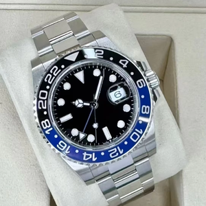 5A Super miroir bleu pour hommes adapté à la montre mécanique étanche quotidienne - Product Image 1