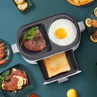 Usine directe Mini céréales électriques faisant Sandwich petit déjeuner Machine minuterie légère four grille-pain multifonctionnel pour hôtel
