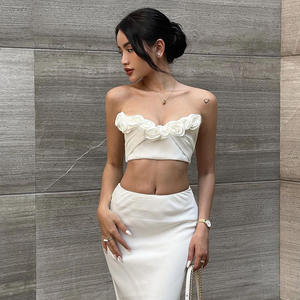 Trois dimensions <span class=keywords><strong>fleur</strong></span> haut court 2023 printemps et été nouvelle fille chaude Sexy mince bustier tubulaire gilet femme <span class=keywords><strong>millénaire</strong></span> chaud fille haut - Product Image 3