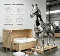 Sculpture de cheval ajourée en acier inoxydable – Design sportif moderne finition miroir poli pour usage extérieur dans les parcs, hôtels, jardins