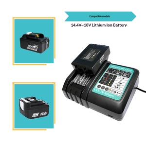 <span class=keywords><strong>Chargeur</strong></span> de batterie pour batterie lithium <span class=keywords><strong>DC18RC</strong></span> 17,5V-22V avec entrée 90V-240V et éclairage LED - Product Image 3