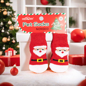 Lot de chaussettes personnalisées <span class=keywords><strong>pour</strong></span> animaux de compagnie (chats et chiens) – Accessoires, produits en stock, antidérapantes, chaudes, tricotées <span class=keywords><strong>pour</strong></span> l'hiver, Noël - Product Image 5