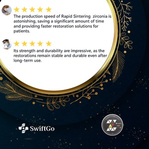 Blocco di Zirconia Multistrato Vsmile HappyZir SwiftGo 98mm per Laboratorio Odontoiatrico, Sistema Aperto, Sinterizzazione Rapida, Sfumature Graduali <span class=keywords><strong>CAD</strong></span> - Product Image 4