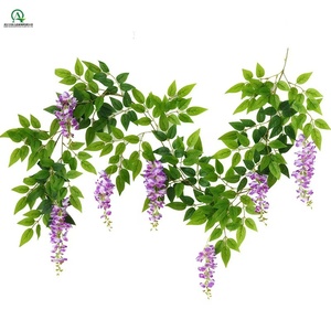 Guirnalda de Flores Artificiales de Glicinia, Arreglos de Enredaderas, Decoración para Bodas, Realistas, Hechas a Mano, Románticas y de Ensueño - Product Image 2
