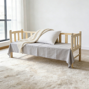 Cama Infantil Económica de Madera Maciza con Barandilla para Niños de 3 a 8 Años - Product Image 1