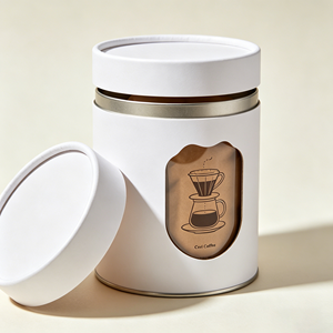 Custom Food Grade Recycled Cardboard Cylinder Loose Leaf Tea Coffee Packaging <b>Box</b> <b>Round</b> Moisture-proof Kraft Paper Tube - Product Image 6